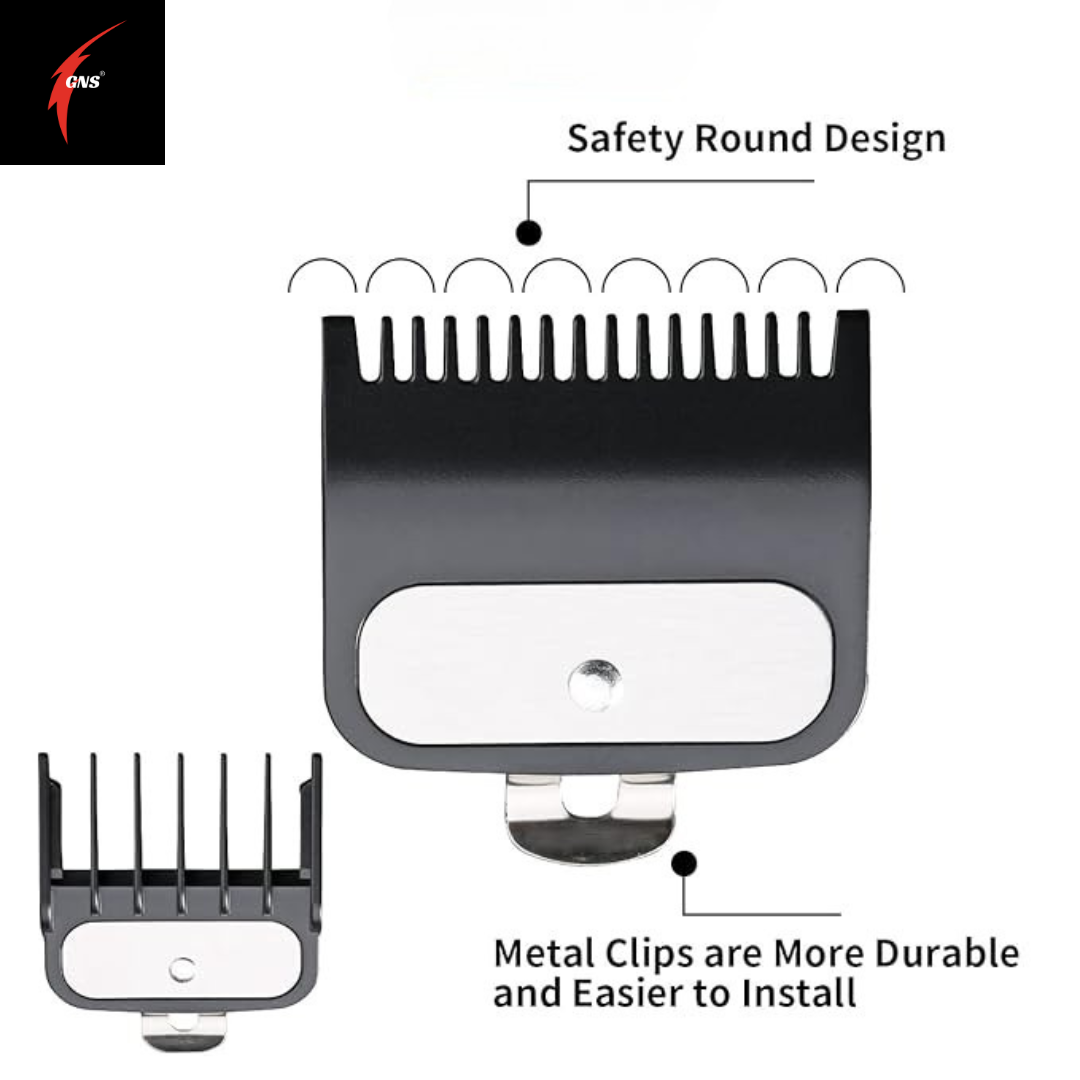 GNS Professional Hair Clipper and Trimmer attachment comb set