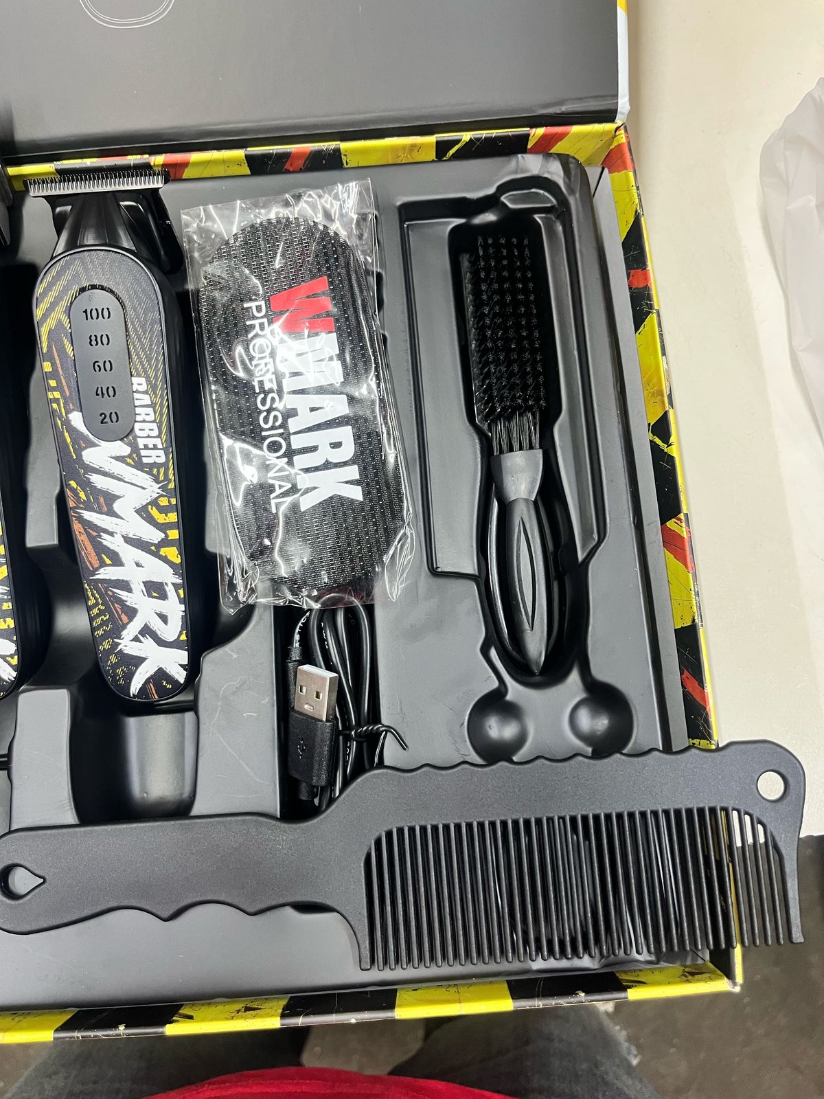 Wmark Formula W1 Hair Trimmer and Clipper Combo Set with Extra Blades, Fading Brush and Cutting Comb
