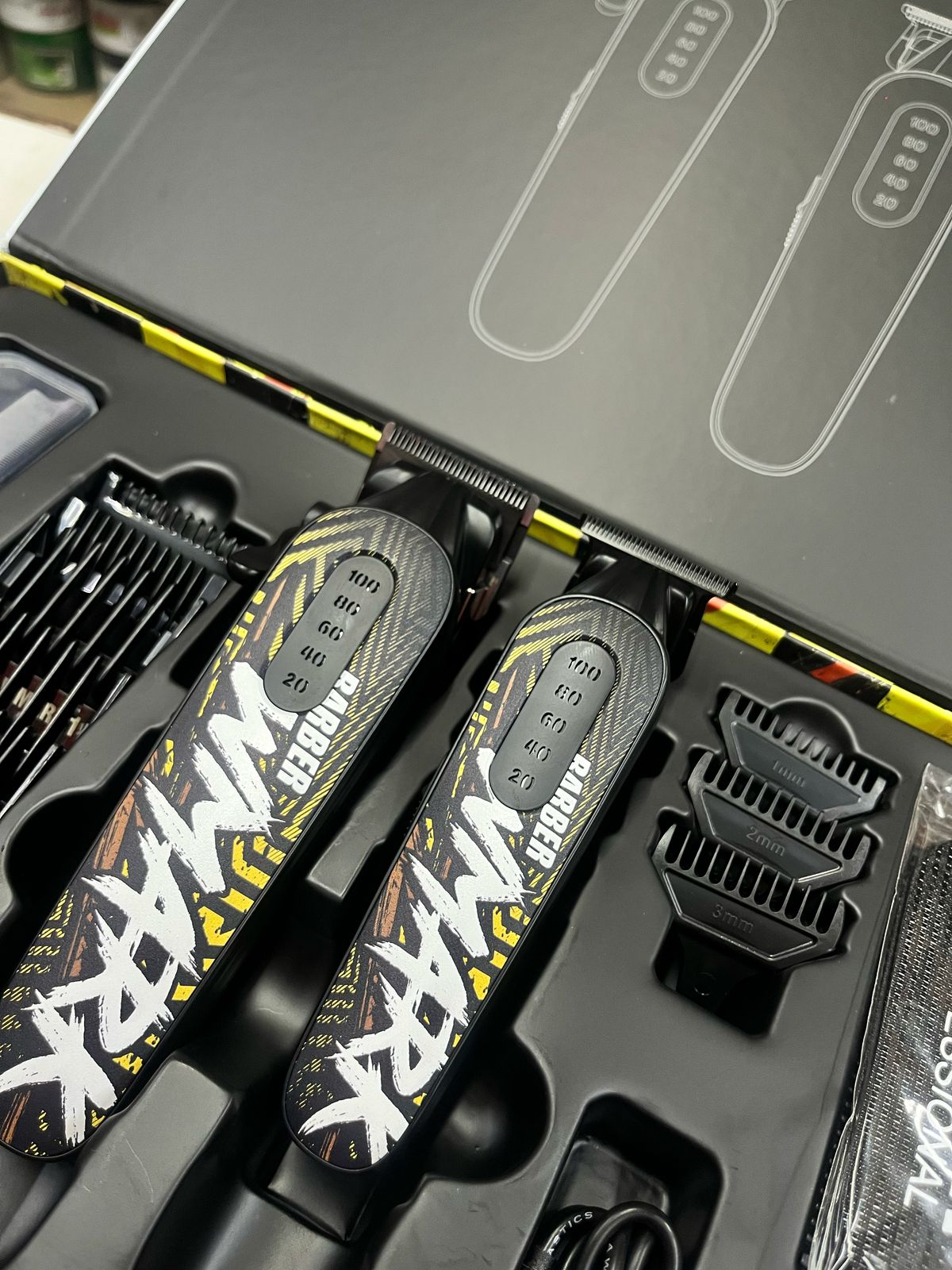 Wmark Formula W1 Hair Trimmer and Clipper Combo Set with Extra Blades, Fading Brush and Cutting Comb