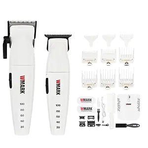 Wmark Specter 8632 Clipper + Trimmer Combo Kit – With 1 Extra Blade Each, White Wmark Cutting Sheet & Heavy-Duty Motor