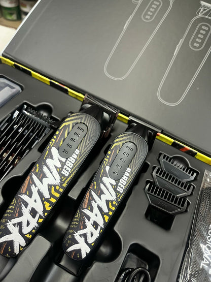 Wmark Formula W1 Hair Trimmer and Clipper Combo Set with Extra Blades, Fading Brush and Cutting Comb
