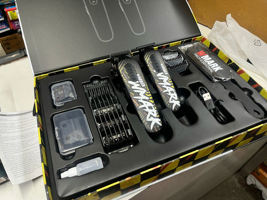 Wmark Formula W1 Hair Trimmer and Clipper Combo Set with Extra Blades, Fading Brush and Cutting Comb