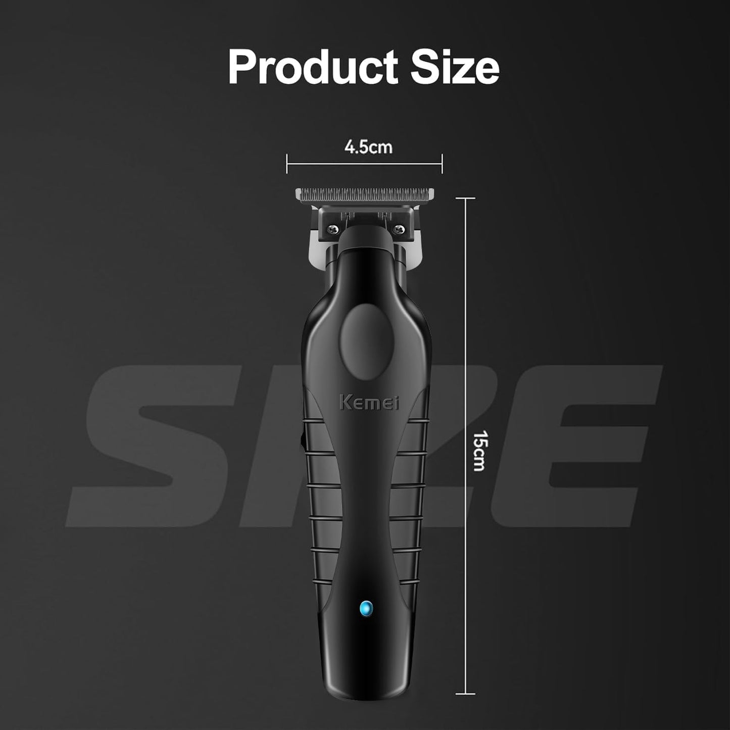 Kemei KM-2299 Professional Hair & Beard Trimmer for Men | Cordless | USB Rechargeable