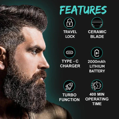 VGR V-987 Professional Hair Trimmer for men, 400 mins battery backup, VGR Trimmer for men